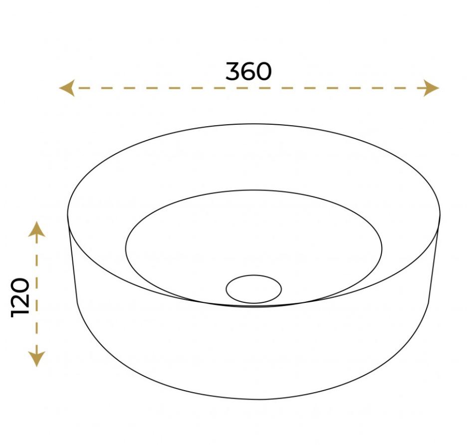 Paluci Roza White Gold Lavabo