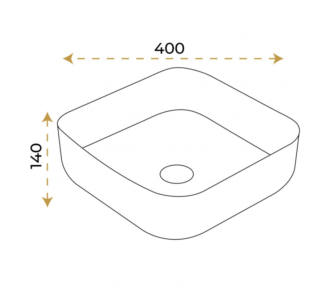 Paluci Silva Gold Lavabo