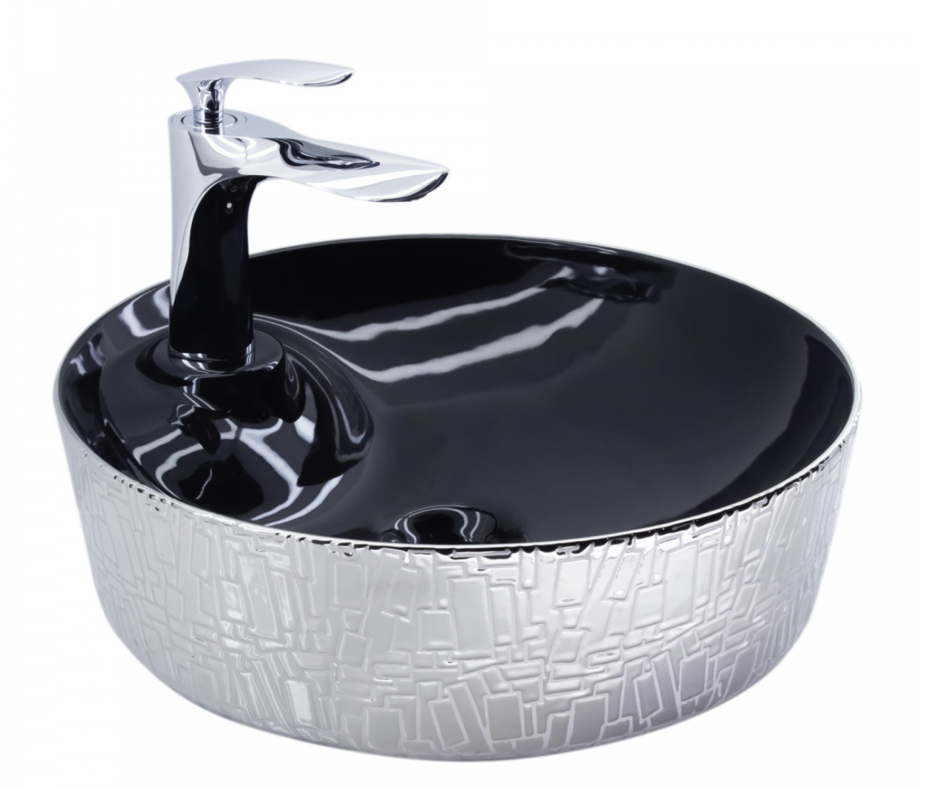 Paluci Tesla Black Silver Lavabo