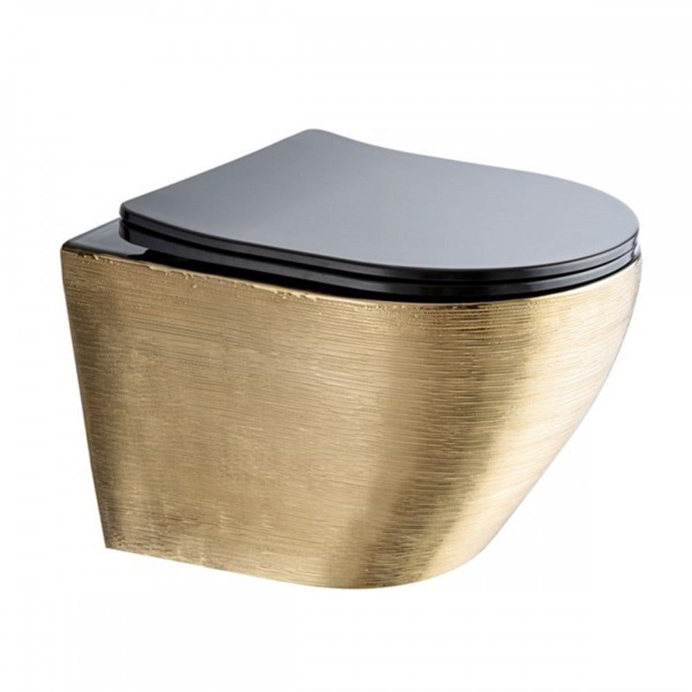 Paluci Twist Black Gold Kanalsız Asma Klozet