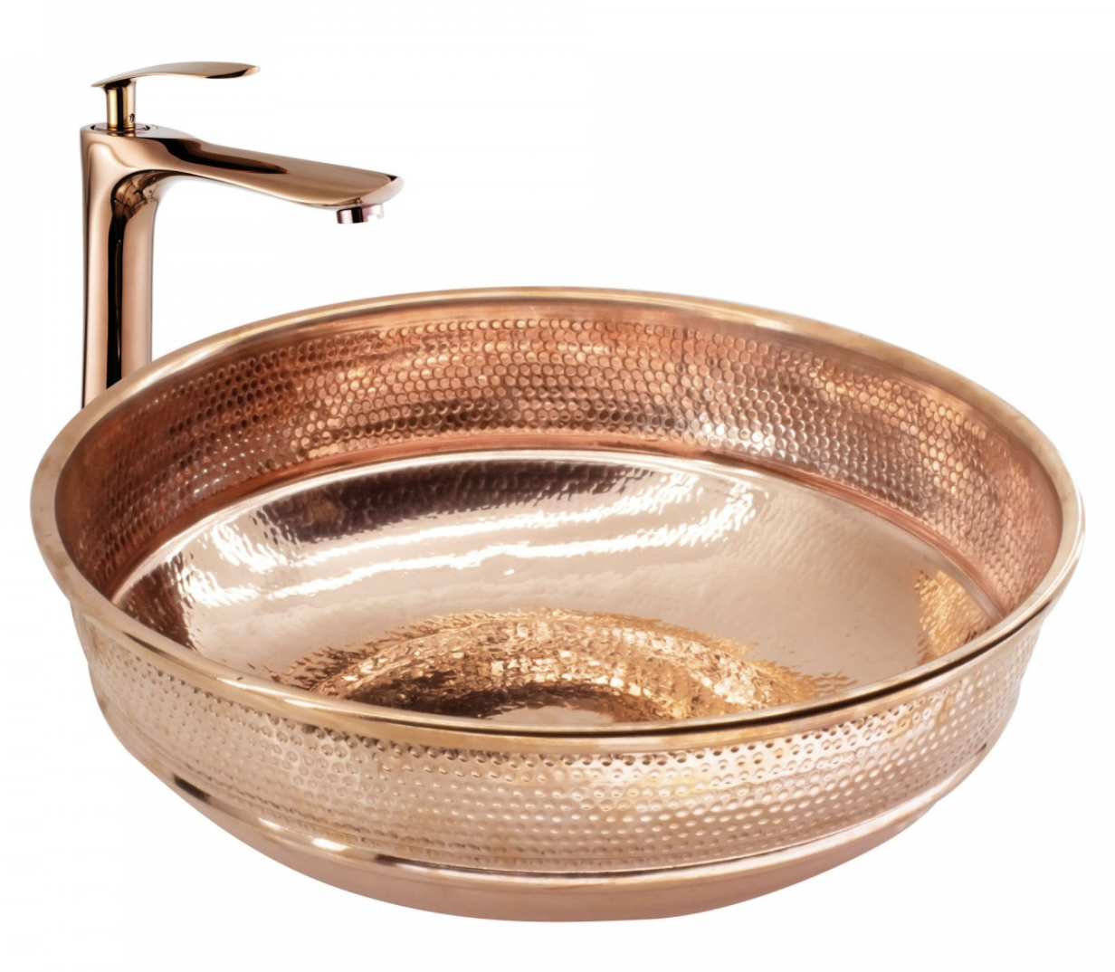 Paluci Üsküp Bakır Çanak Lavabo
