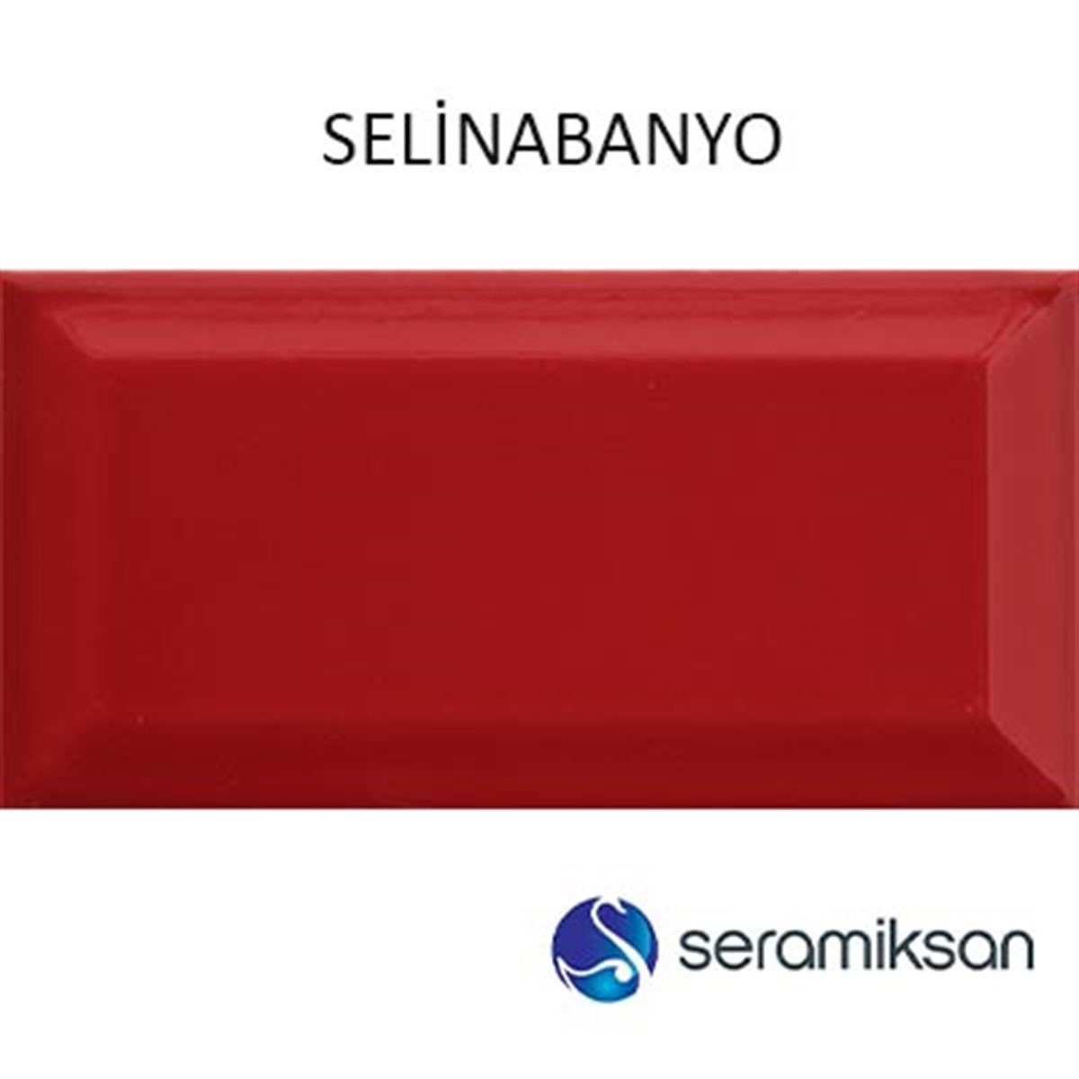 SERAMİKSAN 10 X 20 METRO PARLAK KIRMIZI SERAMİK KARO