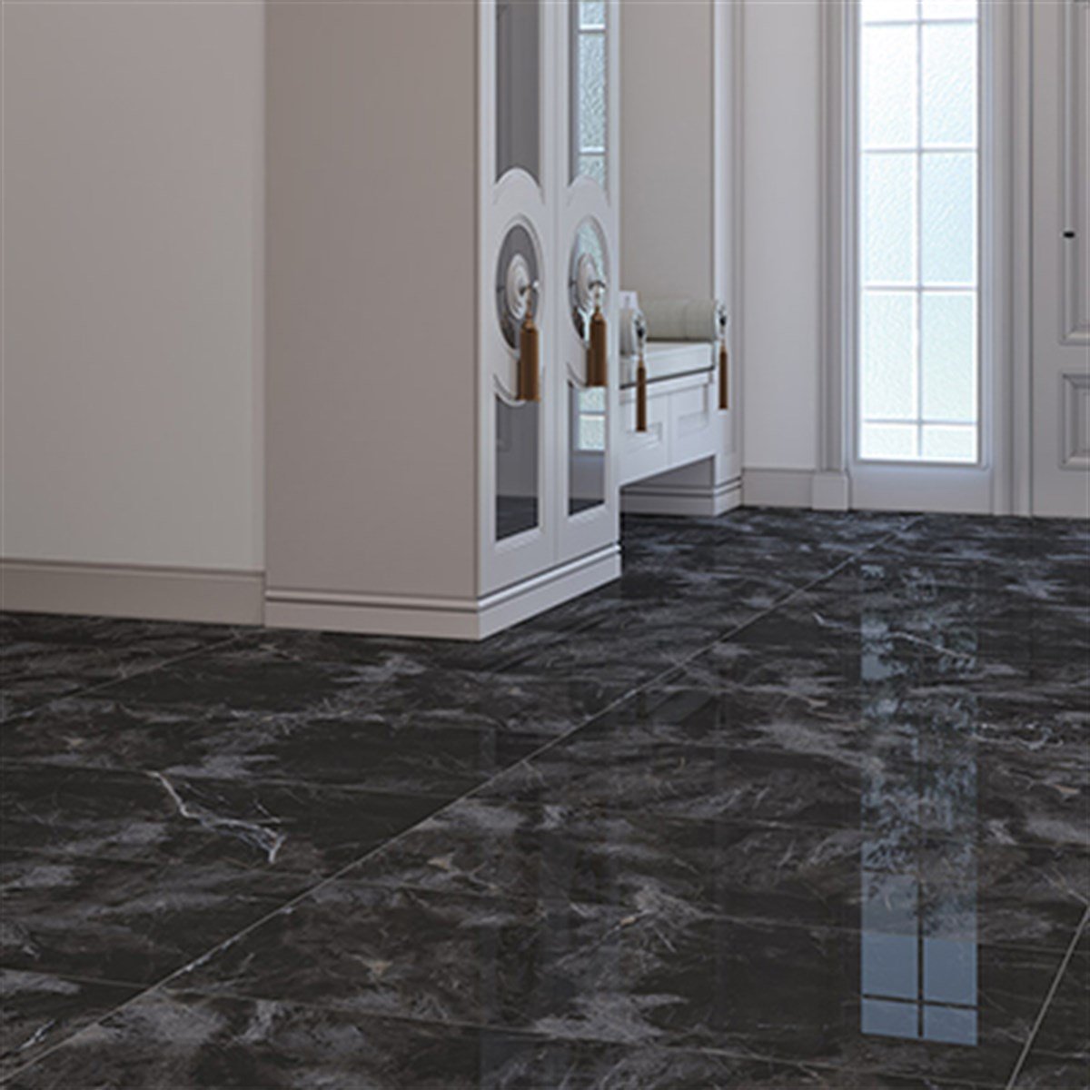 SERANİT NERO MOON SİYAH 60 X 120 PORSELEN KARO
