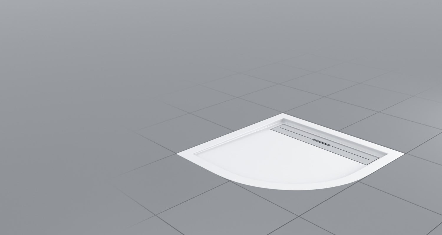 SHOWER DROP OVAL FLAT DUŞ TEKNESİ