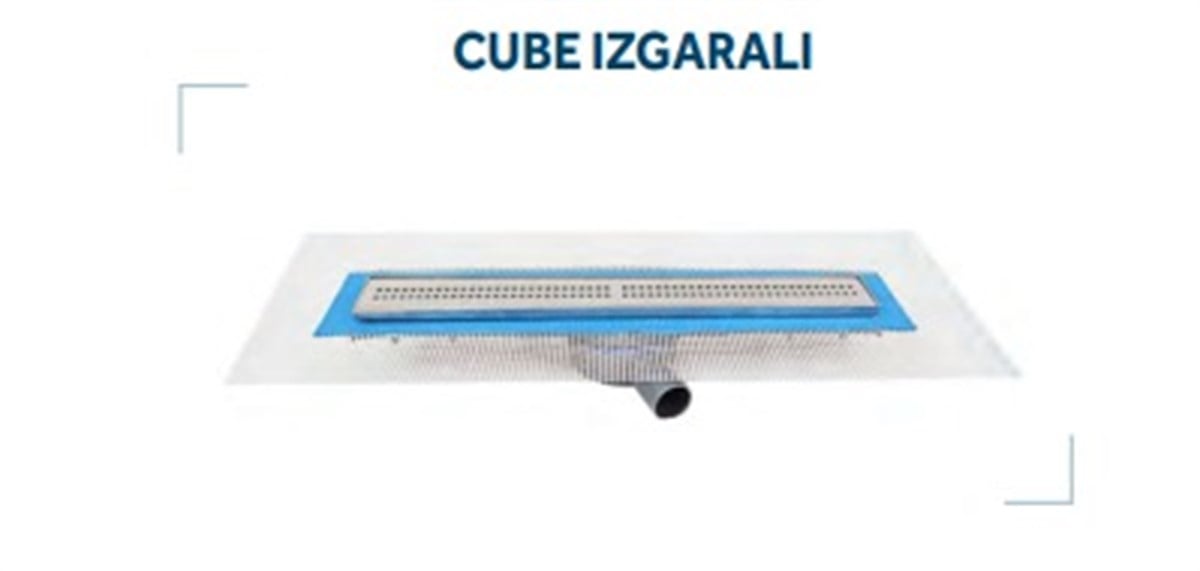 Sukar duş kanalı line2 Cube Izgara
