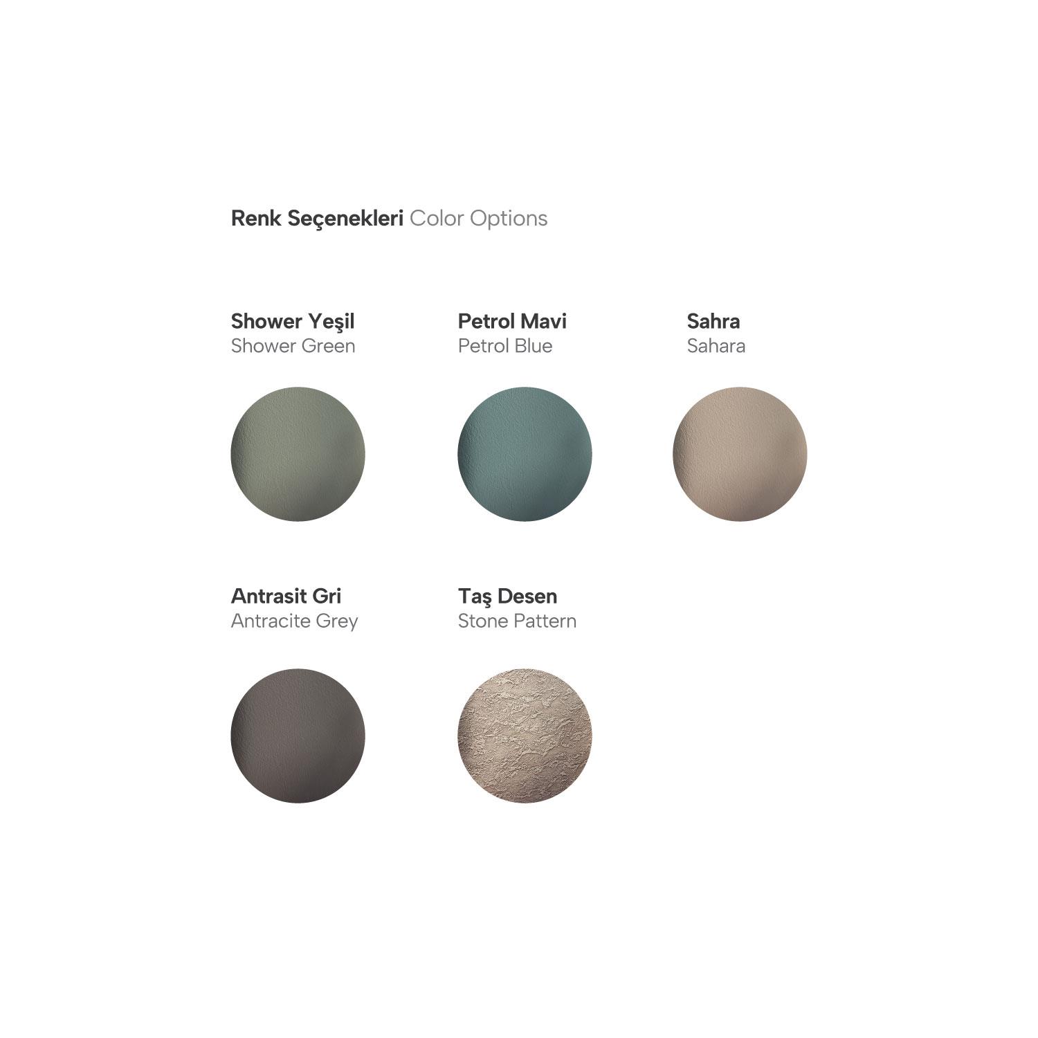 TİOS 120 CM ÖZEL TASARIM RENKLİ ÇİFT LAVABO