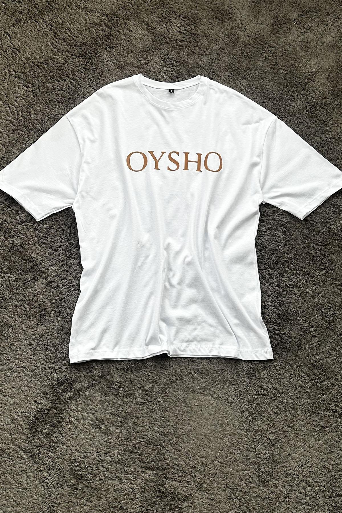 Kadın Amblem Baskılı Tshirt - BEYAZ