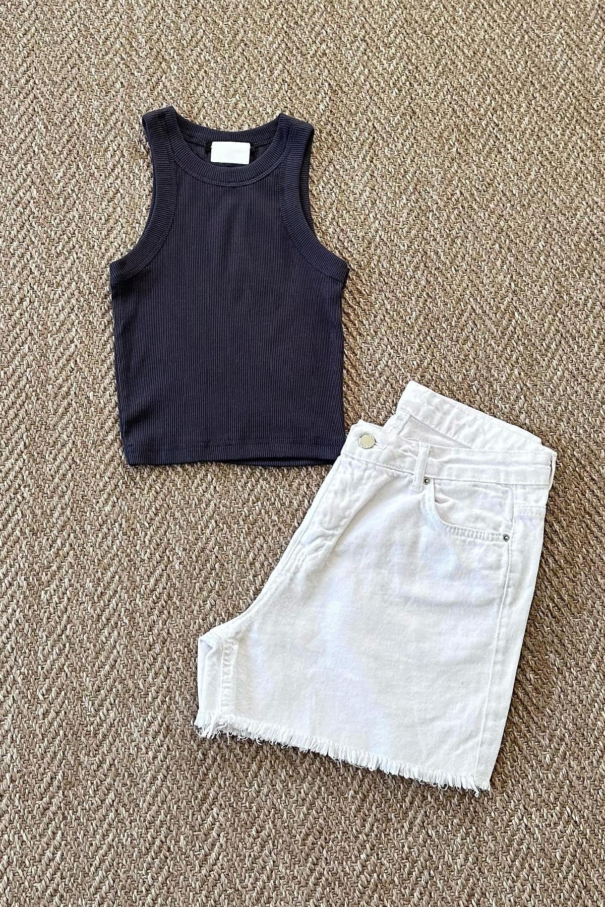 Kadın Fitilli Crop - ANTRESİT