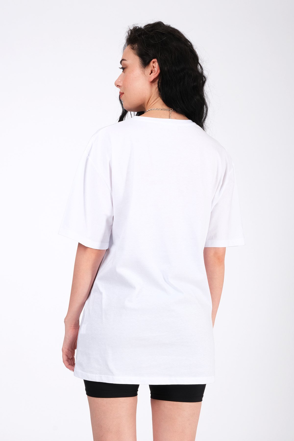KADIN NİRVANA YAZI BASKILI TSHIRT
