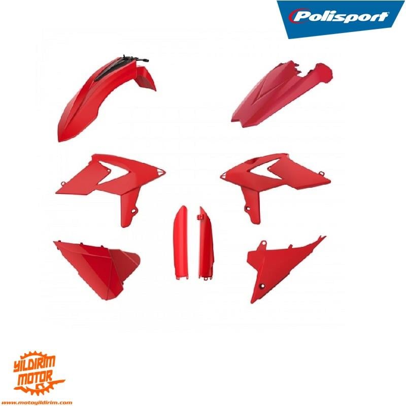 2018 POLİSPORT BETA RR 2T / 4T PLASTİK GRENAJ SETİ KIRMIZI 