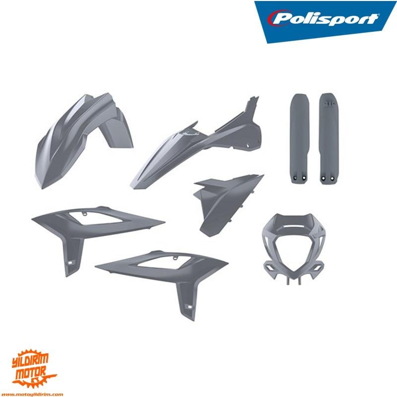 2020 POLİSPORT BETA RR 2T/4T PLASTİK GRENAJ SETİ GRİ