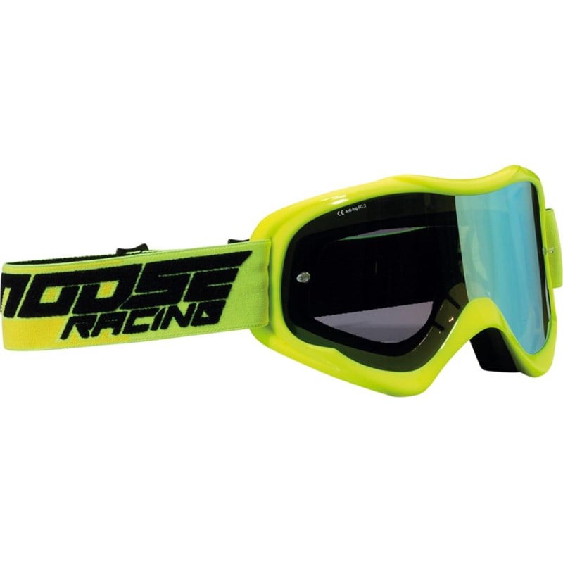 Moose Racing QUALIFIER SHADE OFFROAD GOGGLES HI VIZ LIME ONE SIZE SMOKE LENS Gözlük