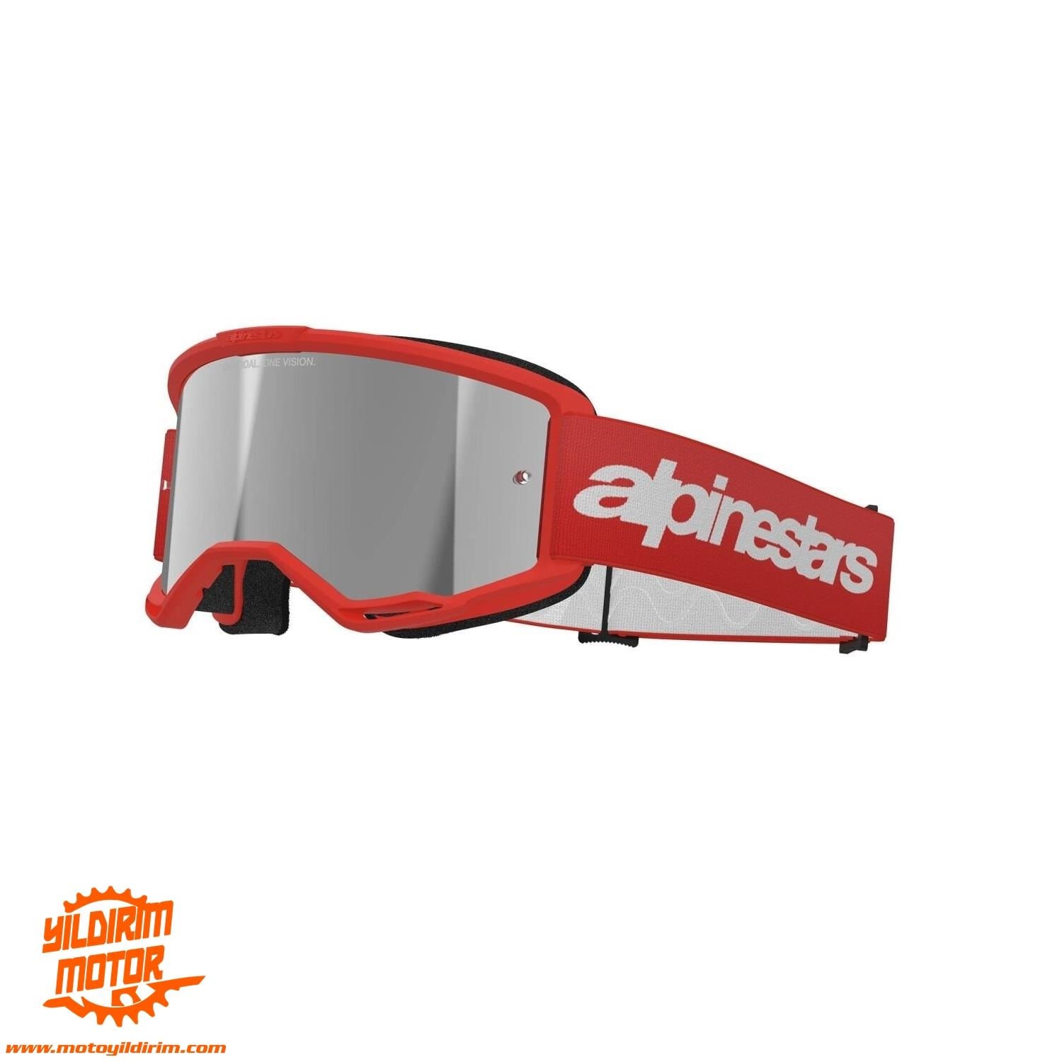 ALPİNESTARS VISION 3 WORDMARK GÖZLÜK KIRMIZI