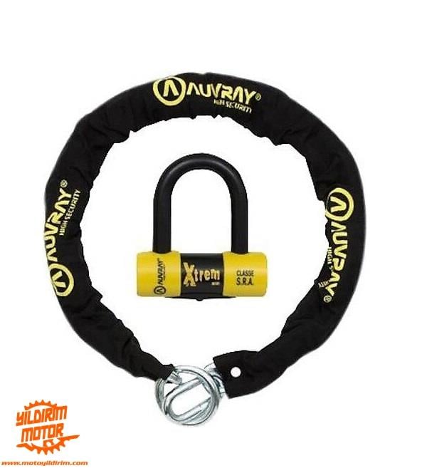 AUVRAY C-BLOK 120 ZİNCİR KİLİT + U DİSK SRA