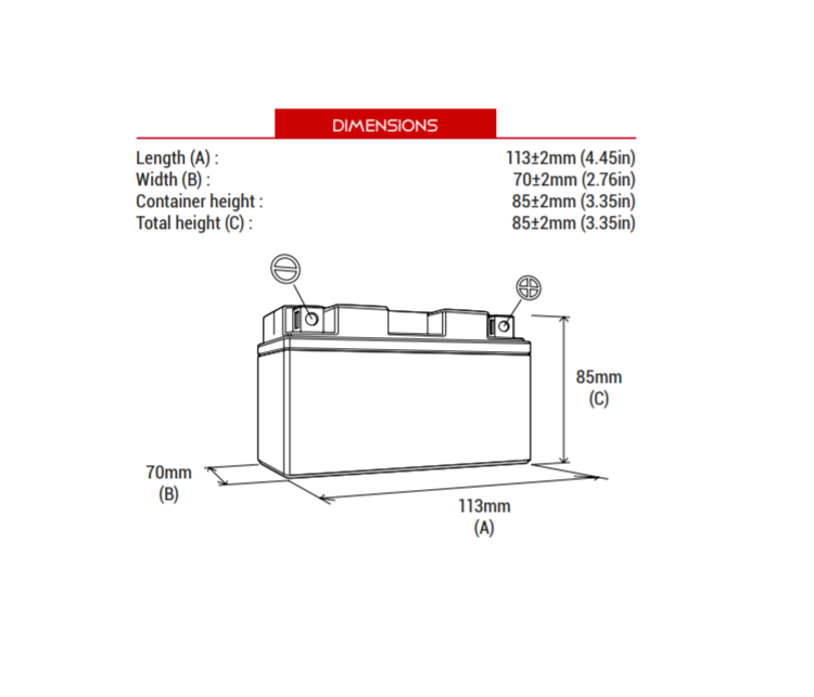 BTX4L-BS+ / BTZ5S-BS AKÜ