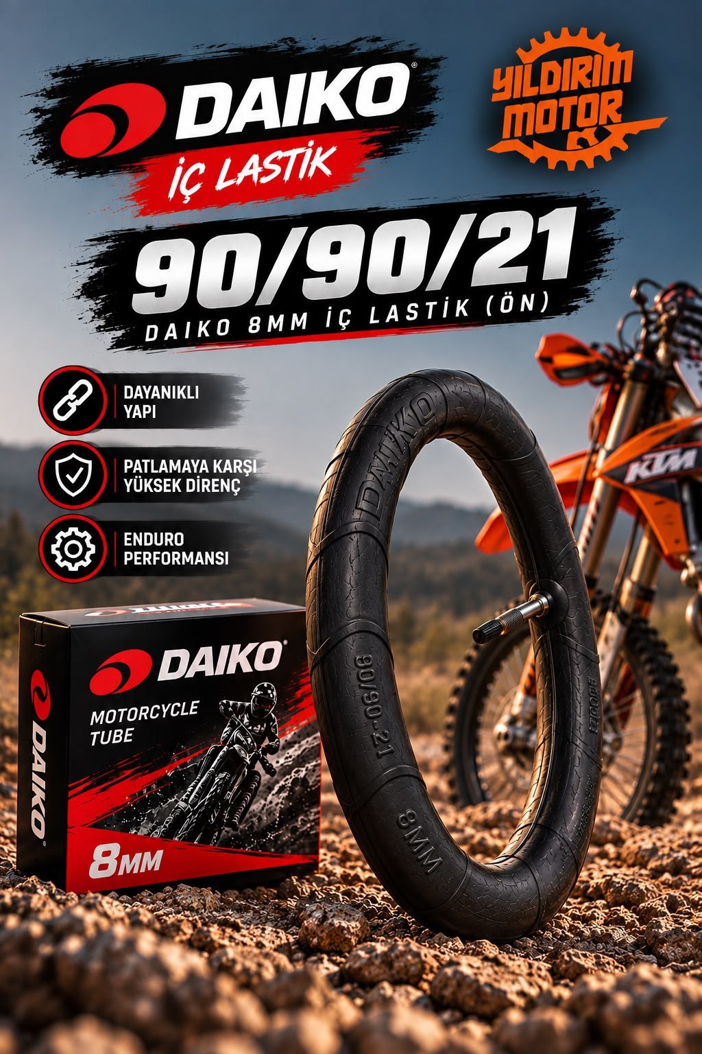 DAIKO 90/90-21 8MM ÖN MOUSSE