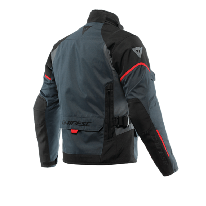 DAINESE TEMPEST 3 EBONY BLACK LAVA  RED D-DRY ERKEK MONT