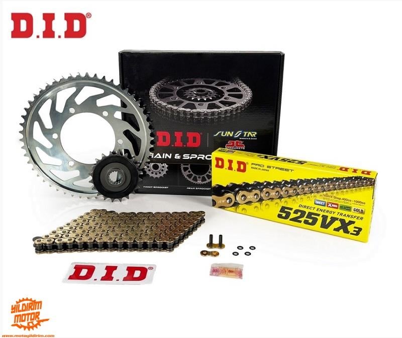 DİD YAMAHA TENERE XT 700 ZİNCİR DİŞLİ SET 19-24