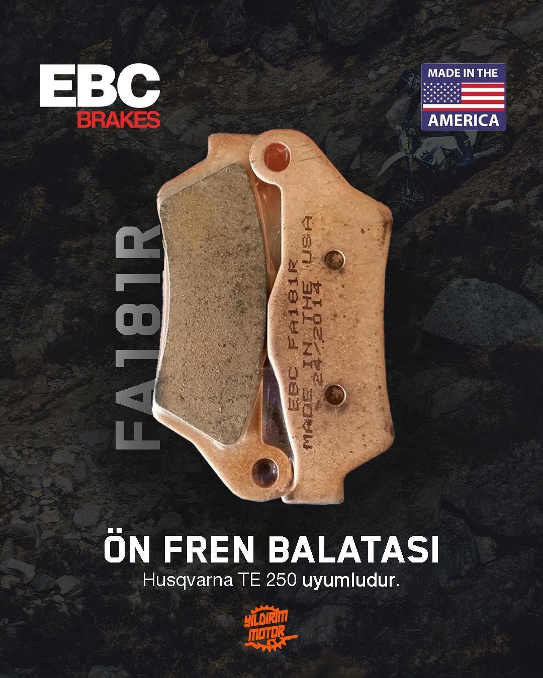 EBC FA181R NORDEN 901 ARKA FREN BALATASI