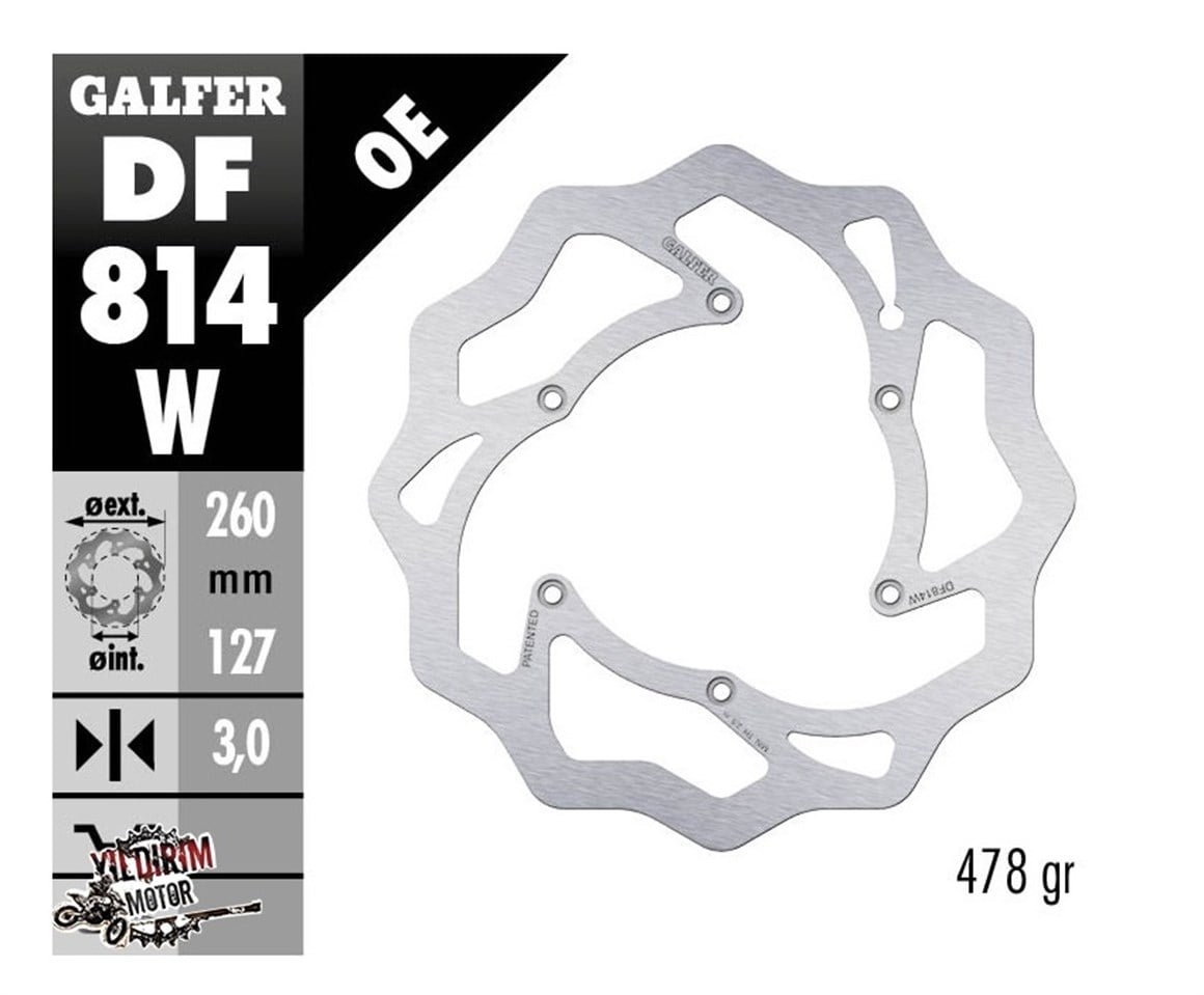 GALFER BETA 250/300 ARKA FREN DİSKİ