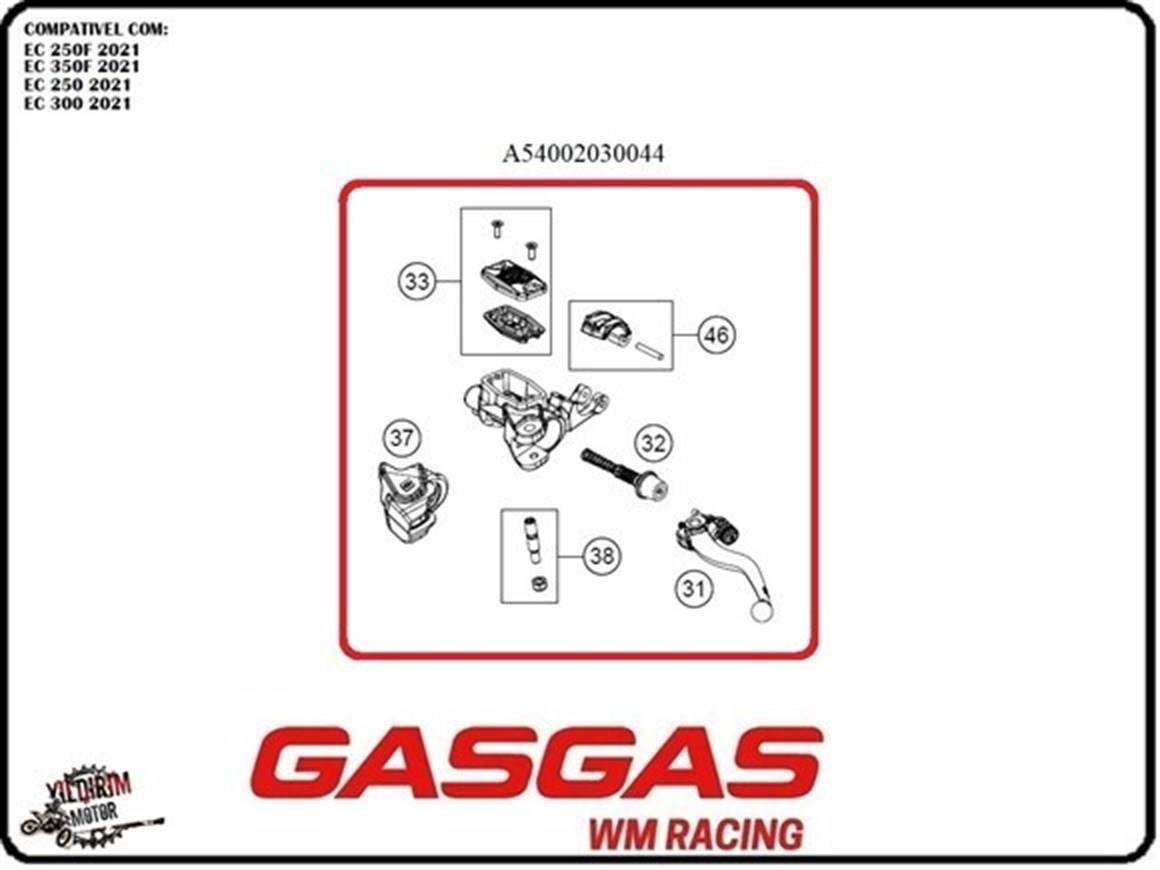 GAS GAS DEBRİYAJ ÜST MERKEZ