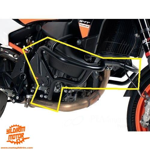 HEPCO BECKER 23-24 KTM 890 MOTOR KORUMA DEMİRİ SİYAH
