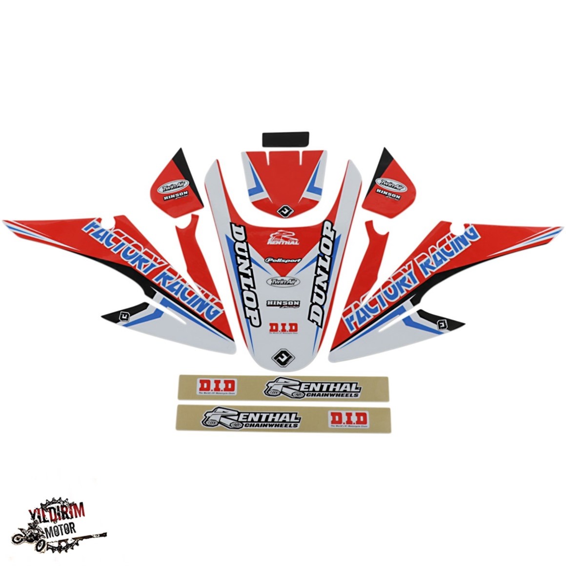 HONDA CRF150 STİCKER SET 08-14