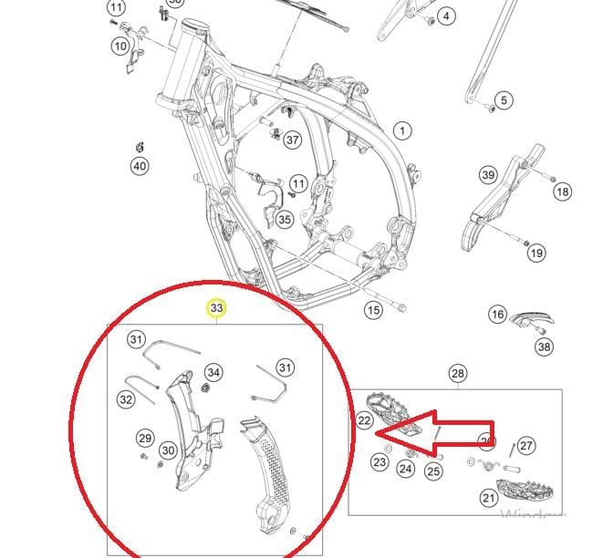 HUSQVARNA FC 250/350 ŞASE KORUMA 23-25