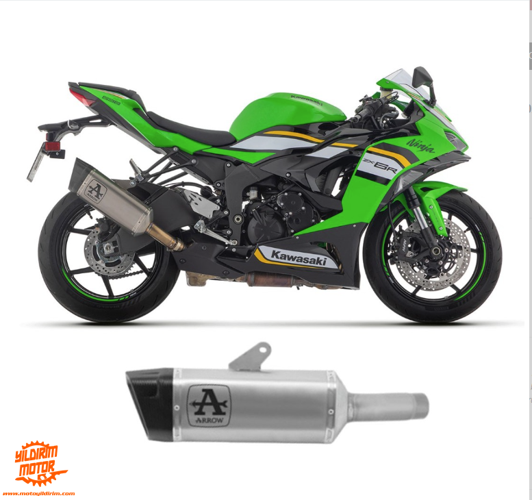 KAWASAKI ZX-6R 636 24-25 ARROW TITANYUM EGZOZ 