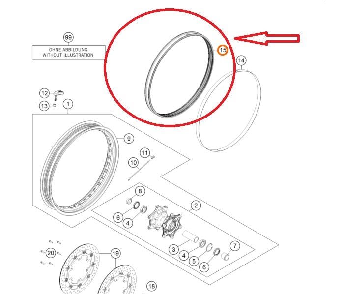 KTM 1190/1290 ÖN JANT İÇ KAUÇUK