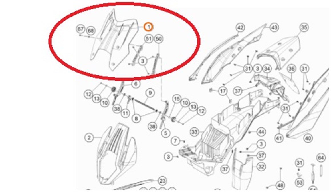 KTM 1290 T ÖN SİPERLİK CAMI 
