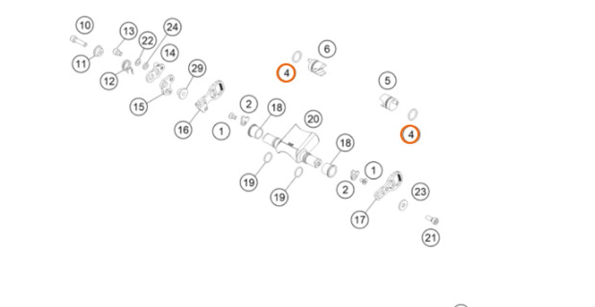 KTM EXC EXC-F MODELLER KİPS ORİNGİ 13-22