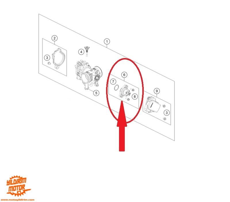 KTM HUSQVARNA GASGAS TPS SENSÖRÜ 2015-2026