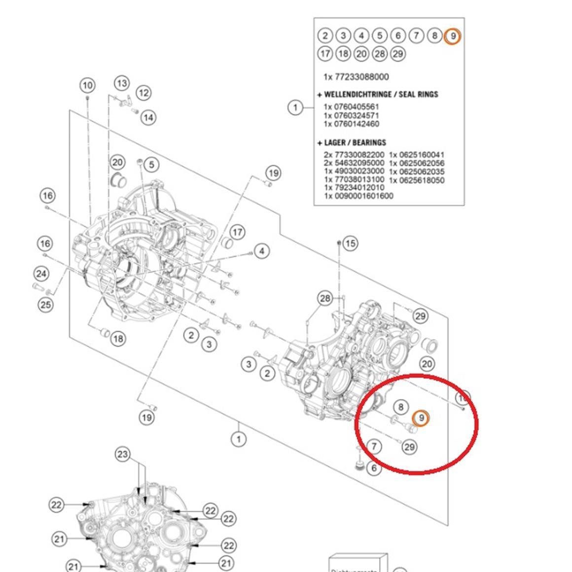 KTM SX-F/EXC-F YAĞ TAPASI
