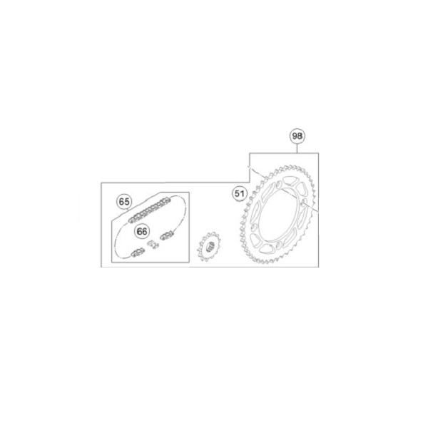 KTM ZİNCİR DİŞLİ SET 13T/49T