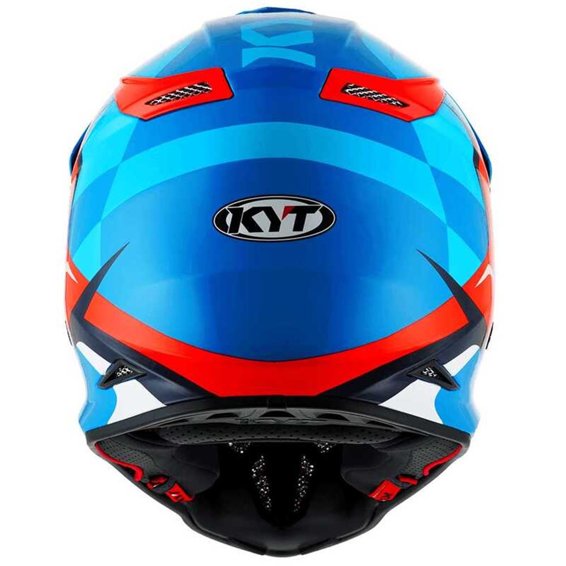 KYT SKYHAWK GLOWING KASK MAVİ TURUNCU M