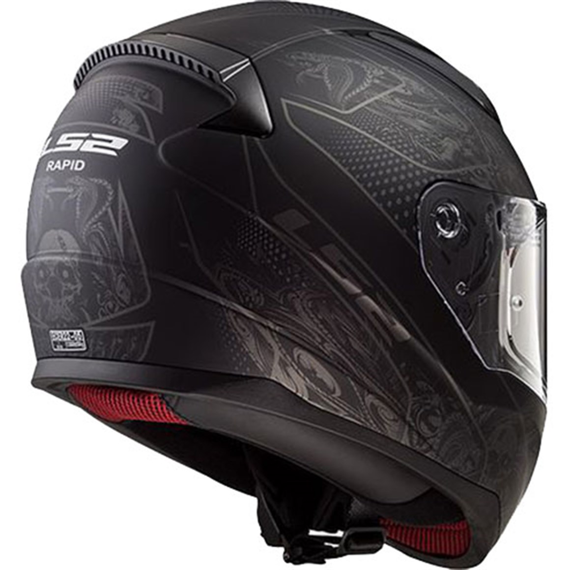 LS2 RAPID CRYPT MAT SİYAH KASK