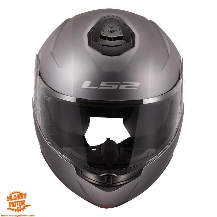 LS2 STROBE 2 MAT TITANIUM KASK