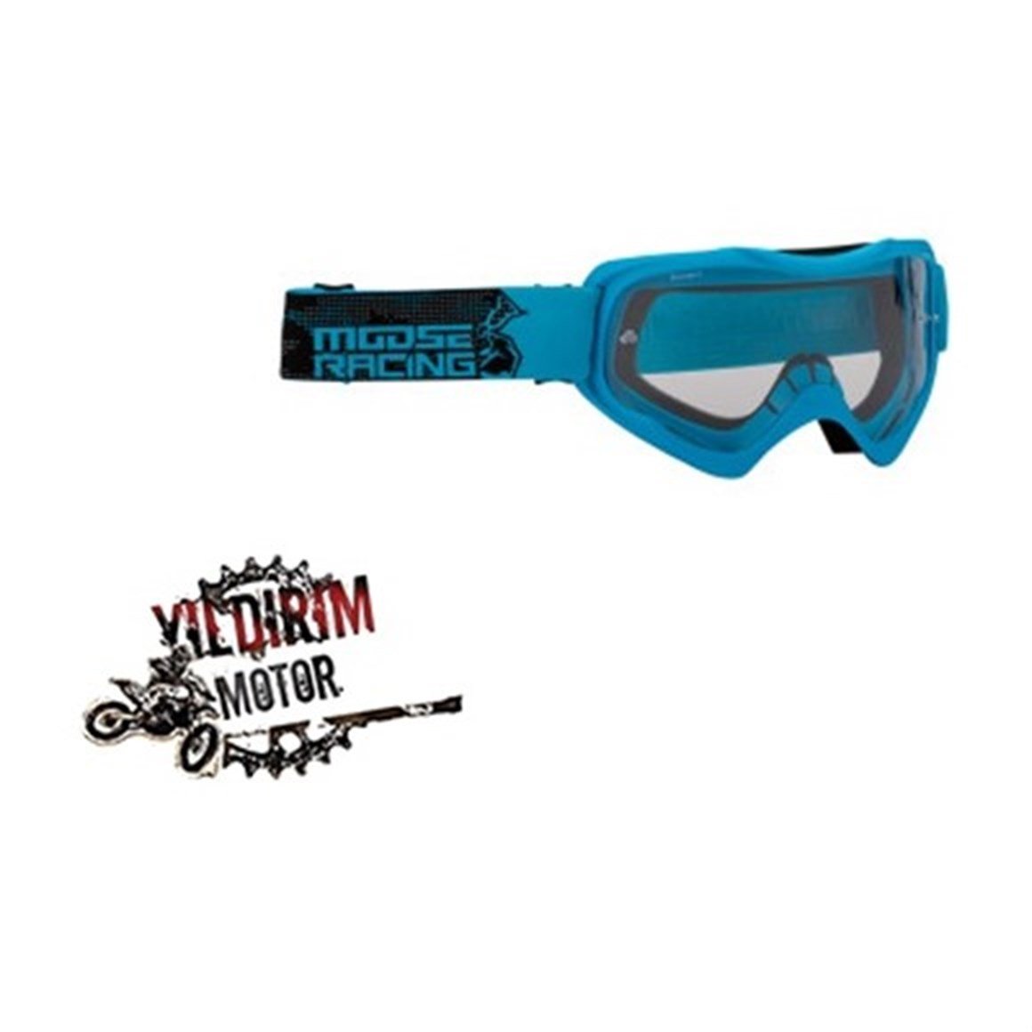 MOOSE RACING GOGGLE QUALFR SLASH. UNISEX GÖZLÜK MAVİ