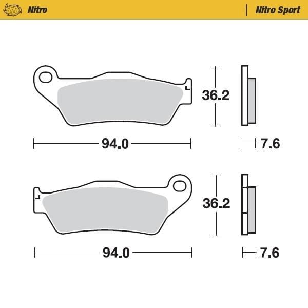 MOTO MASTER NİTRO SPORT KTM HUSQ GASGAS ÖN FREN BALATASI