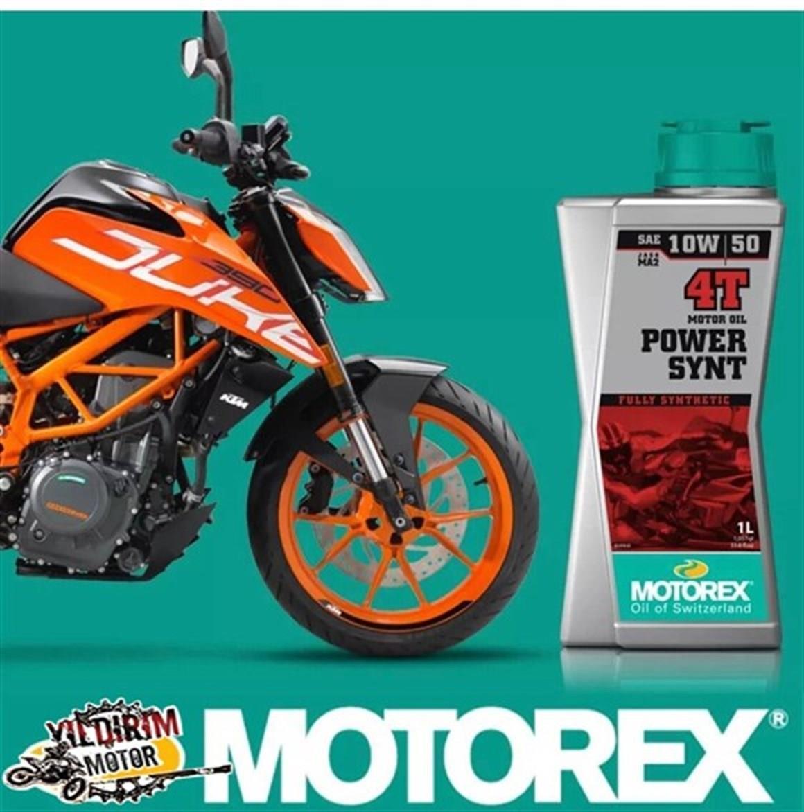 MOTOREX POWER SYNT 4T SAE 10W50 JASO MA2 YAĞ 1LT