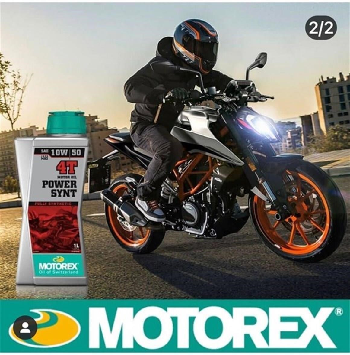 MOTOREX POWER SYNT 4T SAE 10W50 JASO MA2 YAĞ 1LT