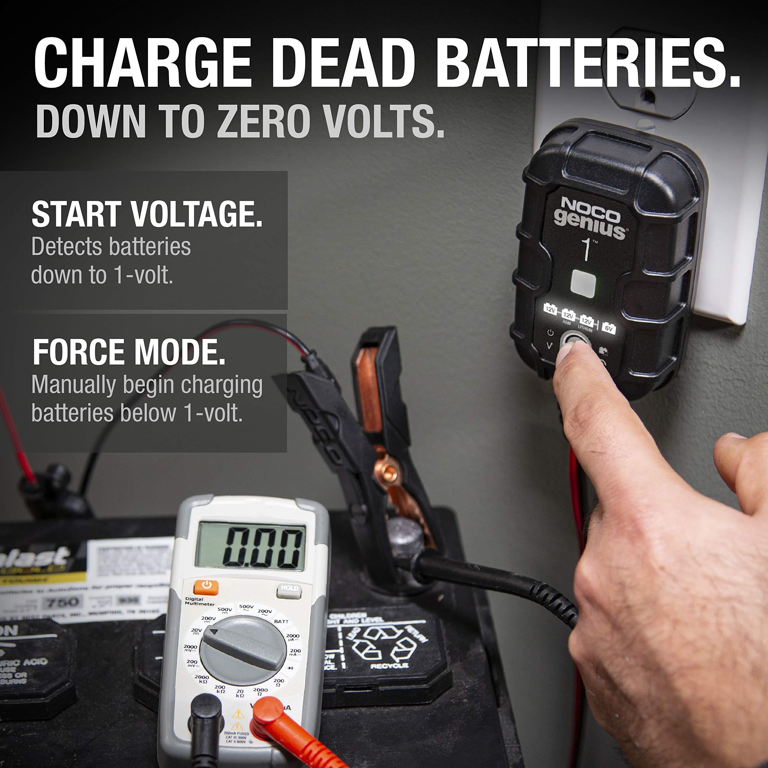 NOCO 6V/12V TEKLİ 1 AMPER AKÜ ŞARJ CİHAZI