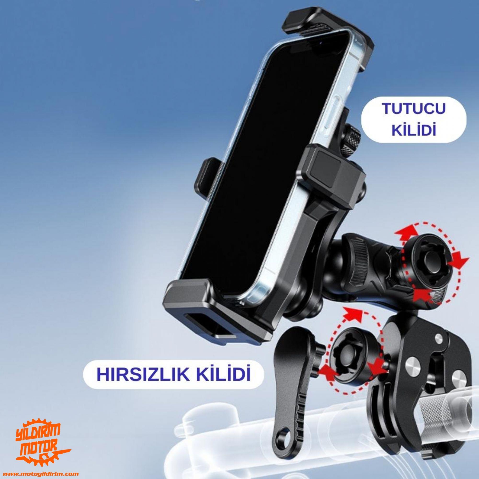NUKROTECH M25 TİTREŞİM MODÜLLÜ TELEFON TUTUCU 