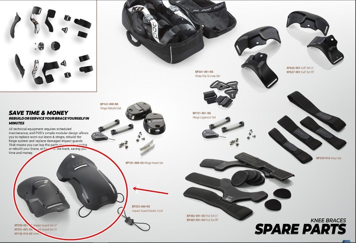 POD KX 2.0 ÇOCUK SOL DİZ KORUMA KİTİ