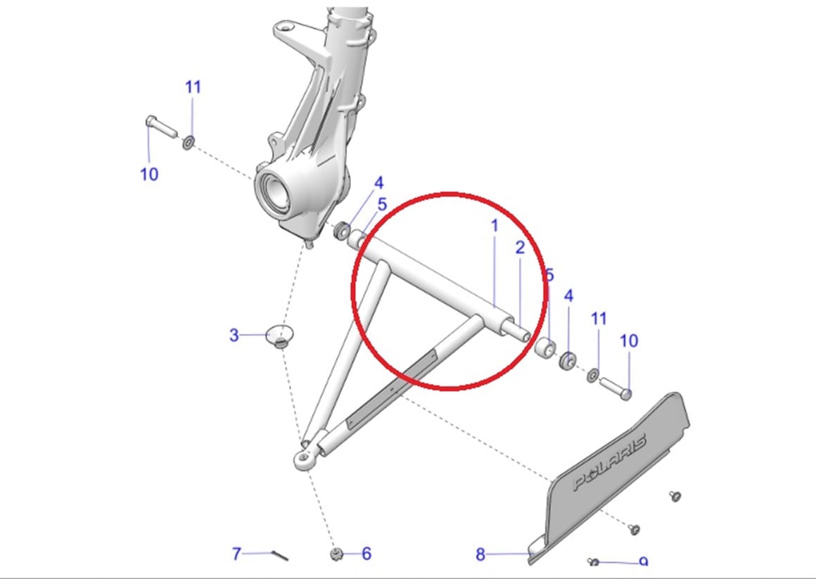 POLARİS SPORTSMAN 570 MODELLER ÖN SALINCAK İÇ MİLİ