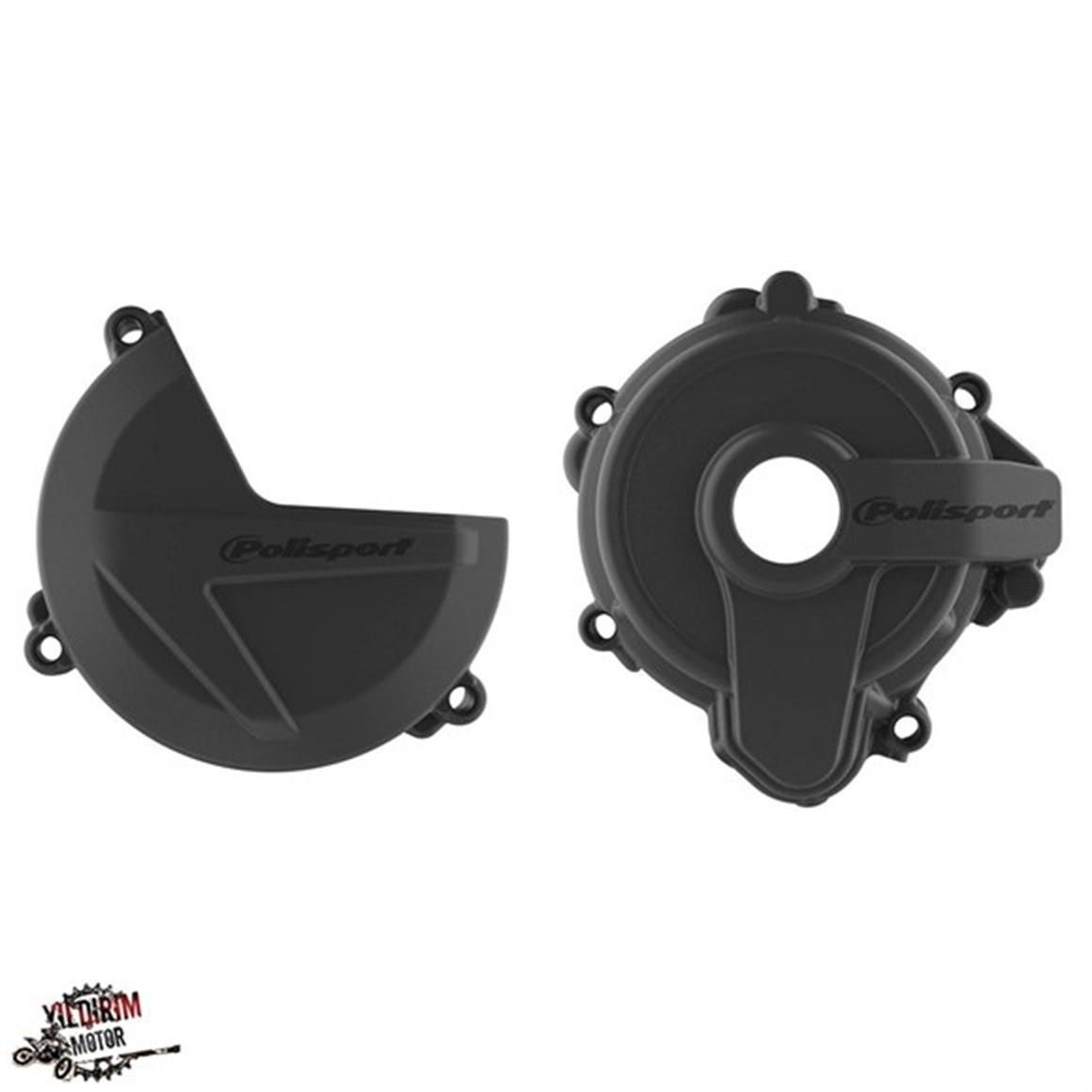 POLİSPORT SHERCO SE250/300 DEBRİYAJ STATÖR KORUMA SETİ SİYAH 14-21