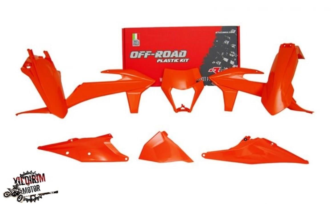 Rtech KTM EXC EXC-F Modeller Grenaj Plastik Set Neon Turuncu 20-21