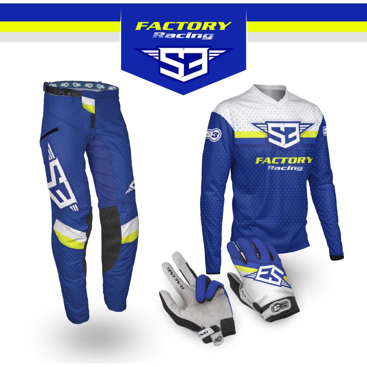 S3 FACTORY RACING JERSEY PANTALON ELDİVEN TAKIM 