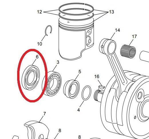 SHERCO SE 250/300 35X52X7 KRANK KEÇE SAĞ 20-23